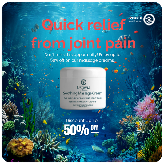 💥Ostevia Soothing Massage Cream 👨‍⚕️ Coral Calcium + Light Sensitive Therapy 💥