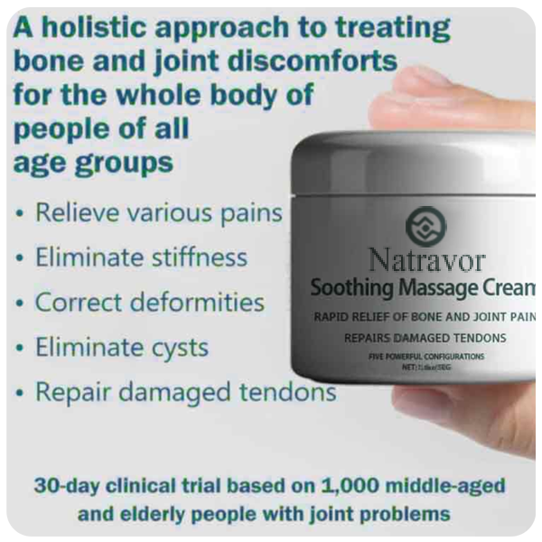 💥Natravor Soothing Massage Cream 👨‍⚕️ Coral Calcium + Light Sensitive Therapy 💥