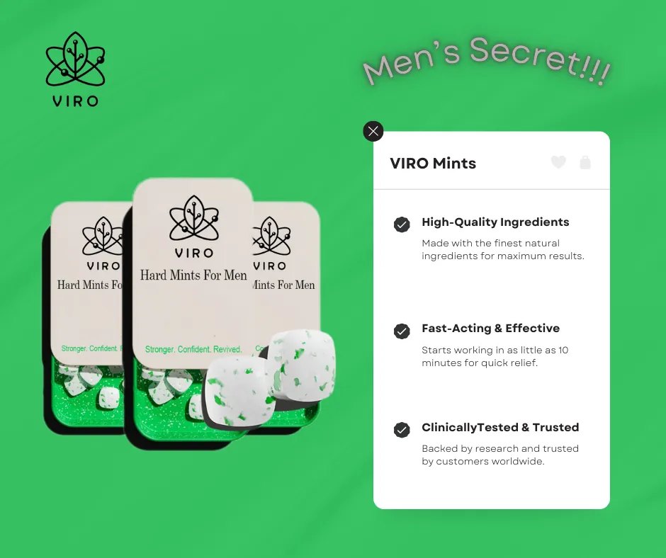 🔥VIRO®Hard Mints For Men 🔥Stronger And Longer Lasting🔥